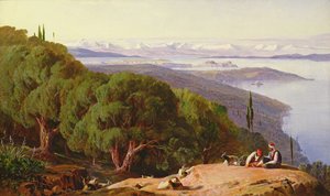 Corfou depuis la colline de Gastouri, 1857-58