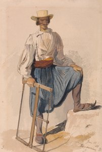 Bûcheron grec, 13 juin /56 - Edward Lear