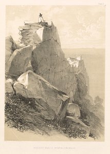 Excursion illustrée en Italie vol. II : Murs anciens, Monte Circello, 1846 - Edward Lear