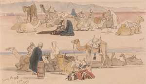 Près de Suez, 13 heures, 16 janvier 1849 (48) - Edward Lear