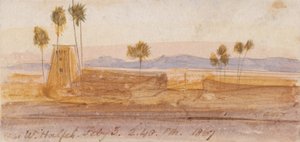 Près de Wady Halfeh - Edward Lear
