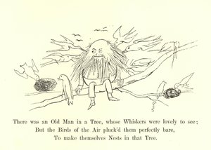 Il y avait un vieil homme dans un arbre, dont les moustaches étaient magnifiques à voir - Edward Lear