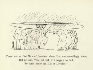 Il y avait un vieil homme de Dee-side, dont le chapeau était extrêmement large - Edward Lear