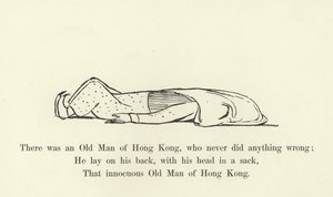 Il y avait un vieil homme de Hong Kong, qui ne faisait jamais rien de mal - Edward Lear