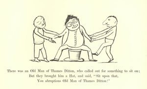 Il y avait un vieil homme de Thames Ditton, qui appelait pour quelque chose pour s