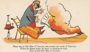 Il y avait un vieil homme de Vésuve, qui étudiait les œuvres de Vitruve, tiré de 