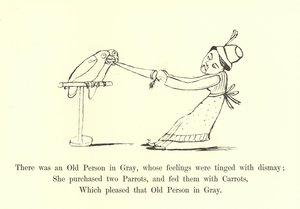 Il y avait une vieille personne en gris, dont les sentiments étaient teintés de consternation - Edward Lear