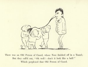 Il y avait une vieille personne de Cassel, dont le nez se terminait par un gland - Edward Lear