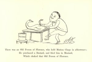 Il y avait un vieux de Florence, qui détestait les côtelettes de mouton - Edward Lear