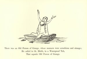 Il y avait une vieille personne de Grange, dont les manières étaient scroobieuses et étranges - Edward Lear