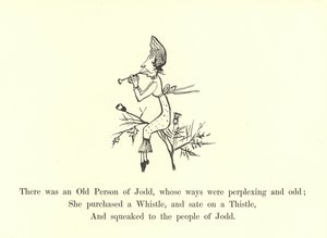 Il y avait une vieille personne de Jodd, dont les manières étaient perplexes et étranges - Edward Lear