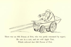 Il y avait une vieille personne de Pett, qui était en partie consumée par le regret - Edward Lear