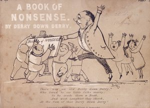 Page de titre de "A Book of Nonsense by Derry Down Derry", 1846