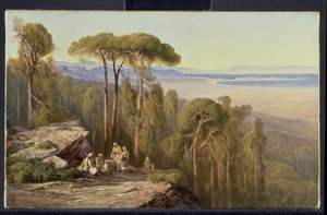 Voyageurs dans un bois