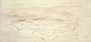 Vue des montagnes au-dessus de Phonia