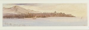 Vue de Gênes, 1864 - Edward Lear