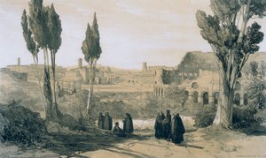 Rome depuis le couvent de Ss. Giovanni e Paolo - Edward Lear