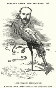 Caricature de Punch : Edmond Fitzmaurice - Edward Linley (after) Sambourne