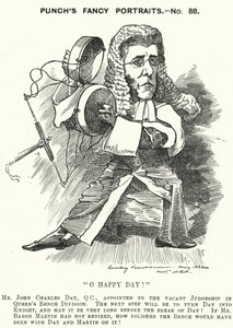 Caricature de Punch : John Charles Day, avocat et juge anglais
