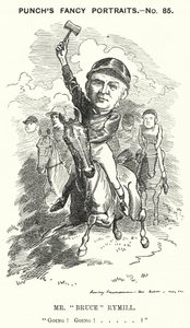 Caricature de M. "Bruce" Rymill (gravure)