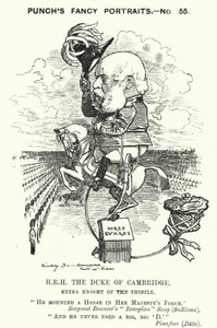 Caricature de Punch : Prince George, duc de Cambridge, soldat britannique