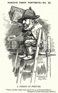 Caricature de Punch : Sir Charles James Freake - Edward Linley (after) Sambourne