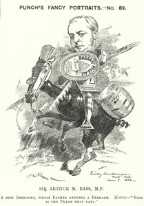 Caricature de Punch : Sir Michael Arthur Bass