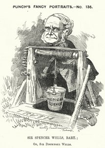 Caricature de Punch : Thomas Spencer Wells