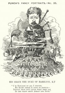 Caricature de Punch : William Douglas Hamilton