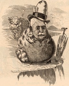 Caricature de Ferdinand de Lesseps - Edward Linley Sambourne