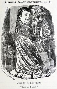 Portrait illustré de Mary Elizabeth Braddon (Maxwell) - Edward Linley Sambourne