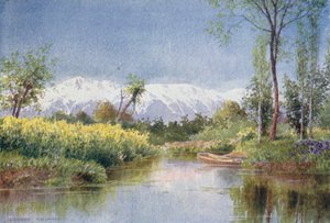 Sur le lac Dal au printemps