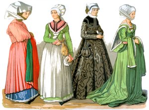 Femmes de Nuremberg, Allemagne, 16e siècle