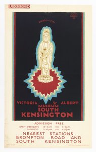 Affiche, Victoria and Albert Museum, pour le métro de Londres, 1921 - Edward McKnight Kauffer