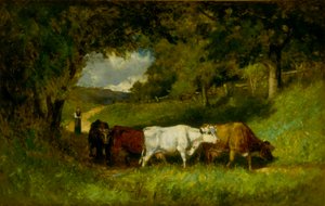 Ramener les vaches à la maison - Edward Mitchell Bannister