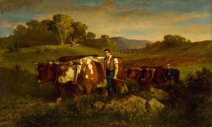 Bergers avec des vaches, 1869