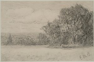 Paysage (#1) c. 1880s - Edward Mitchell Bannister