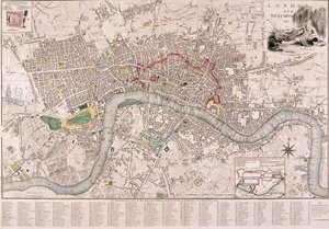 Carte de Londres, 1797