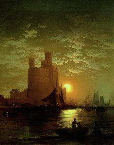 Scène au clair de lune