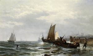 Newcastle sur le Delaware - Edward Moran