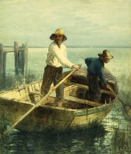 Poussant au large - Edward Moran