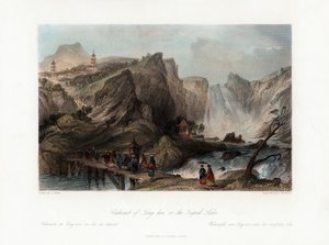 Cataracte de Ting-hoo, sur le lac Tripod, Chine, vers 1840