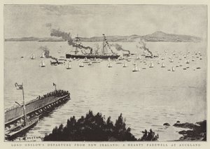 Départ de Lord Onslow de Nouvelle-Zélande, un chaleureux adieu à Auckland - Edward Payton