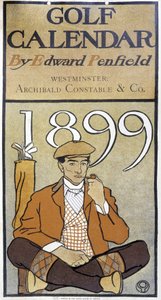 Calendrier : "Golf Calendar" par Edward Penfield