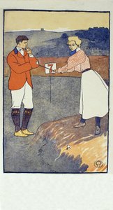 Septembre, détail du calendrier de golf 1931, pub. 1931 - Edward Penfield