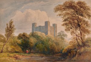Paysage avec château