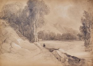Paysage avec personnages