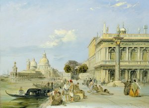 Vue de la Dogana et de Santa Maria della Salute depuis la Piazzetta, Venise