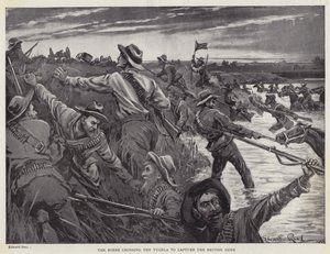 Les Boers traversant la Tugela pour capturer les canons britanniques