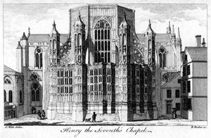 Chapelle Henri VII, Abbaye de Westminster, Londres, 18e siècle - Edward Rooker